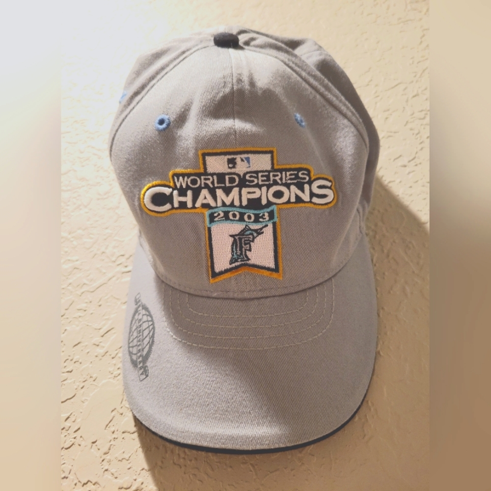 MLB Florida Marlins 2003 World Series 100th Anniversary Cap